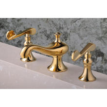 Baño Dule Handle Bath Faucet 3 piezas grifo de la bañera (Q30203G)
